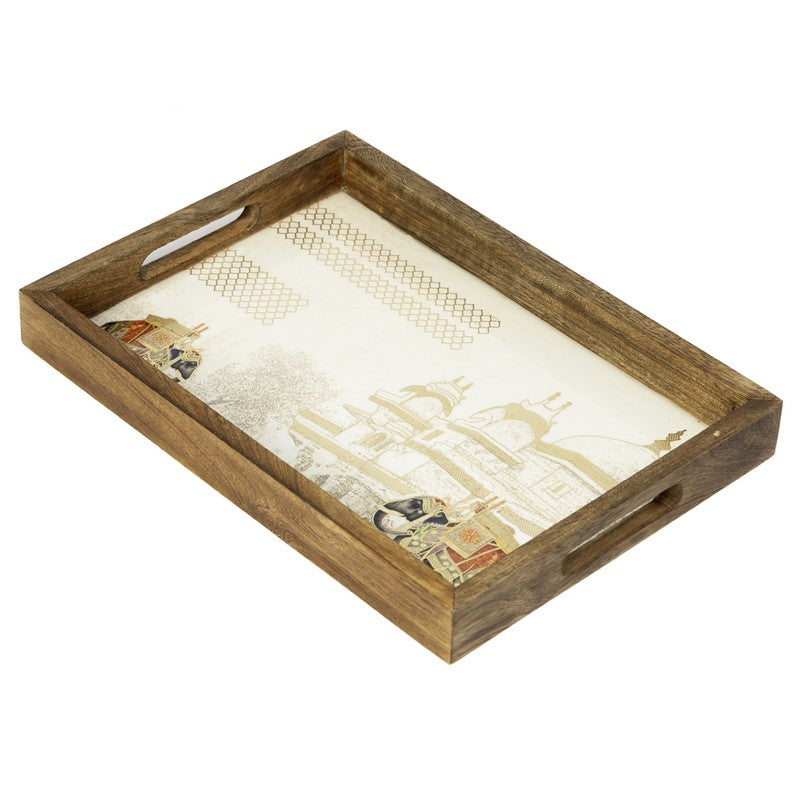 Amberwood Rectangle MDF Serving Tray media 3