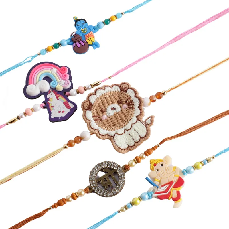 Rakshya III Rakhi with Roli Chawal - Six Piece Set media 7