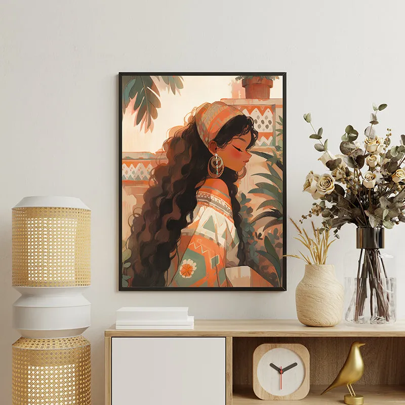 Brown Grace Canvas Wall Art media 3