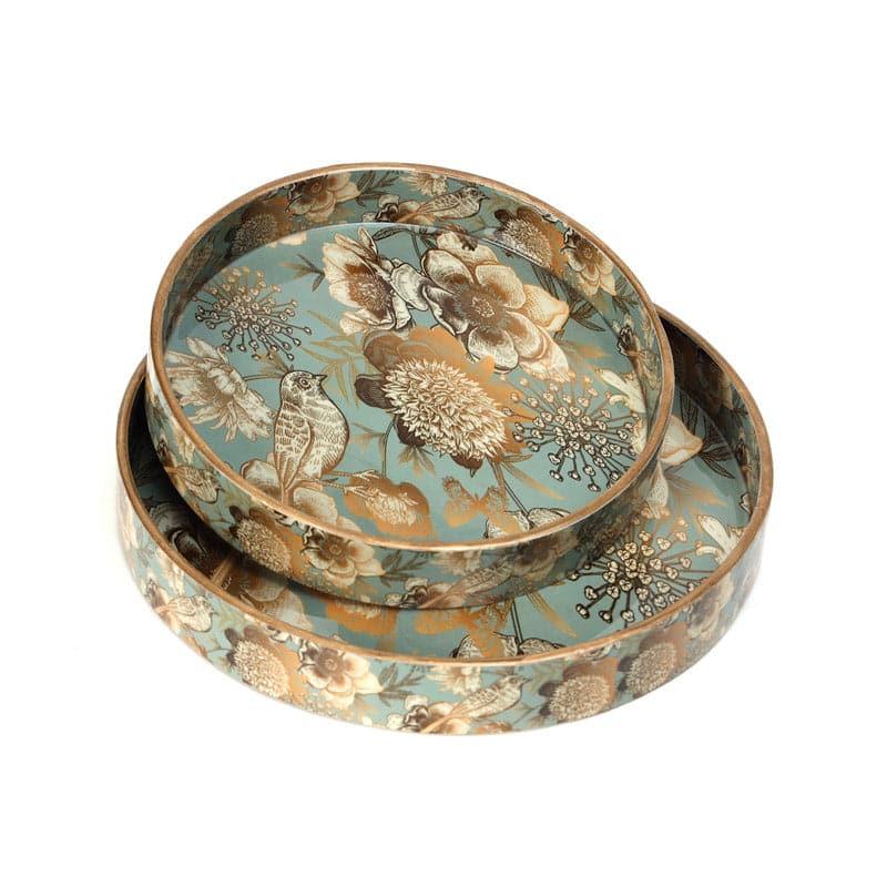 Grey Gold Garden Serving Tray - Set Of Two media 4