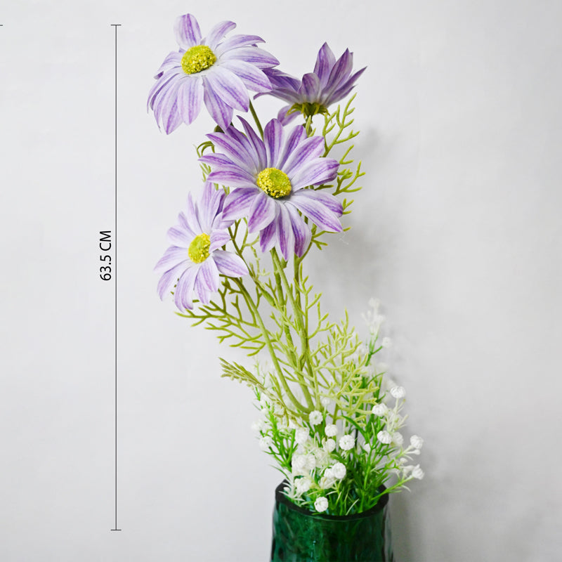 Artificial Gerbera Flower Stick - Light Purple media 7