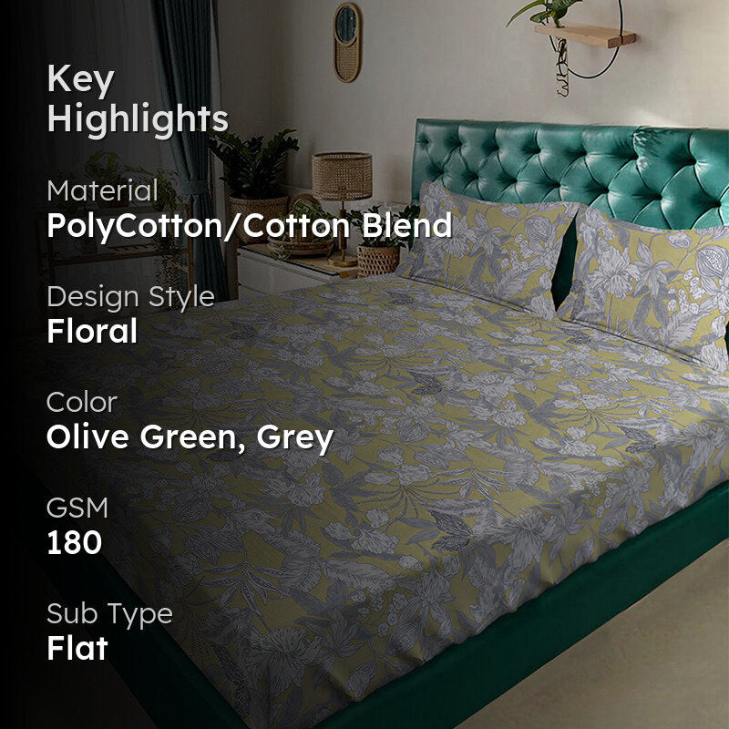 Olyv Bedsheet - 180 GSM media 2