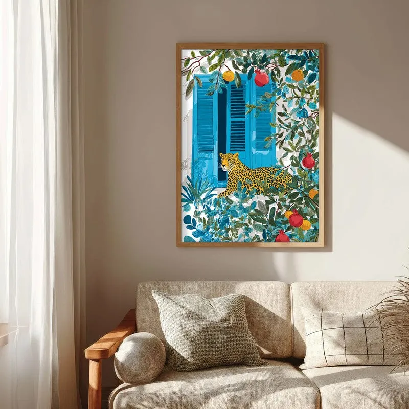 Elegant Spots Canvas Wall Painting - Brown Frame media 6