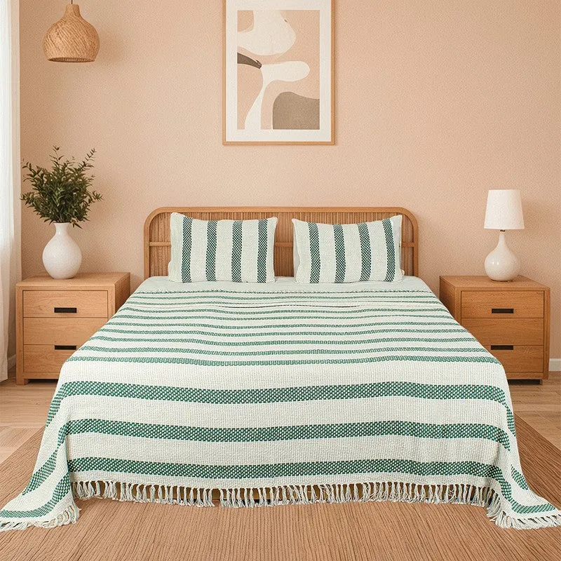 Zeyna Ease Cotton Bedcovers - Green media 3