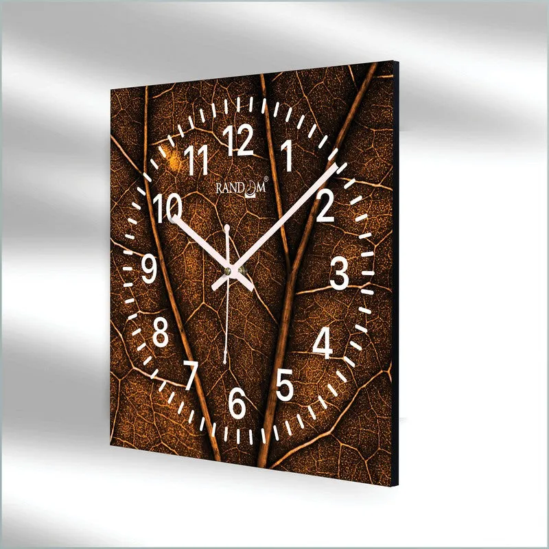 Airox Analog Wall Clock - Brown media 5