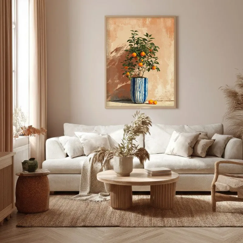 Florava Canvas Wall Painting With Brown Frame media 5