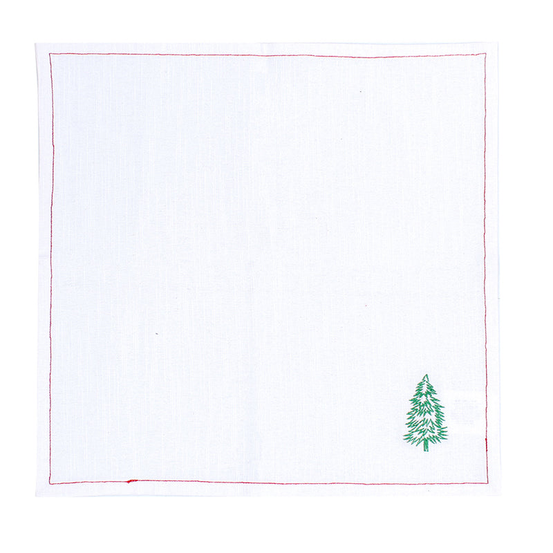 Sparkling Tree Napkins (Off White) - Set Of Two media 3