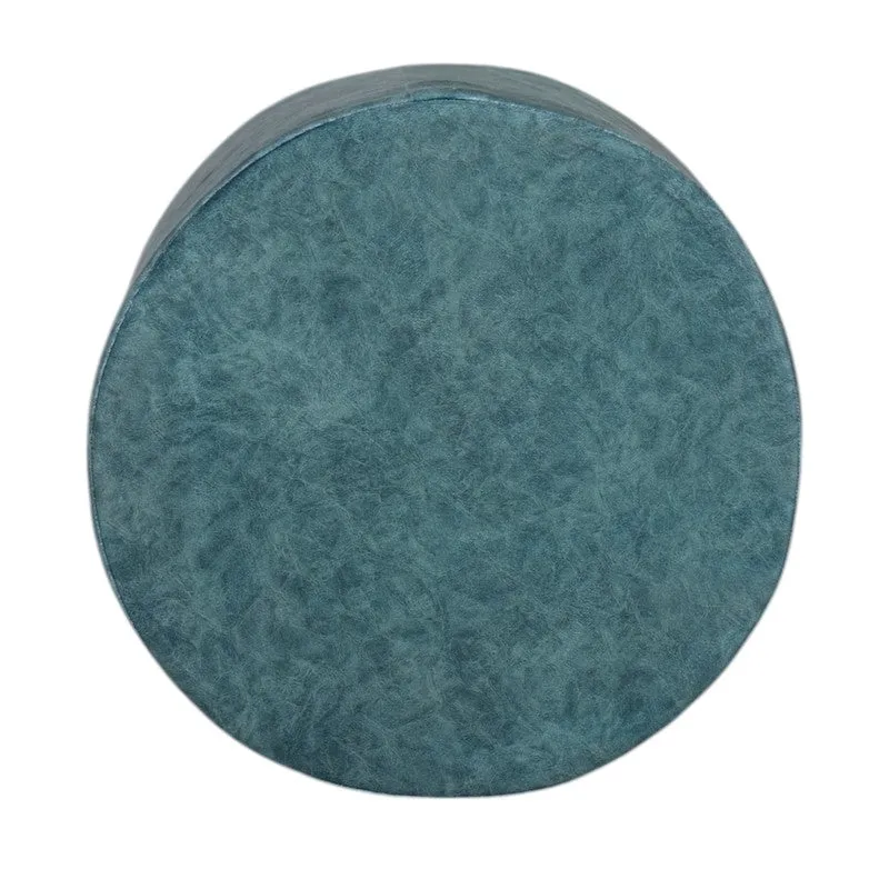 Mrixon Pine Wood Pouffe (Blue) - Set Of Two media 5