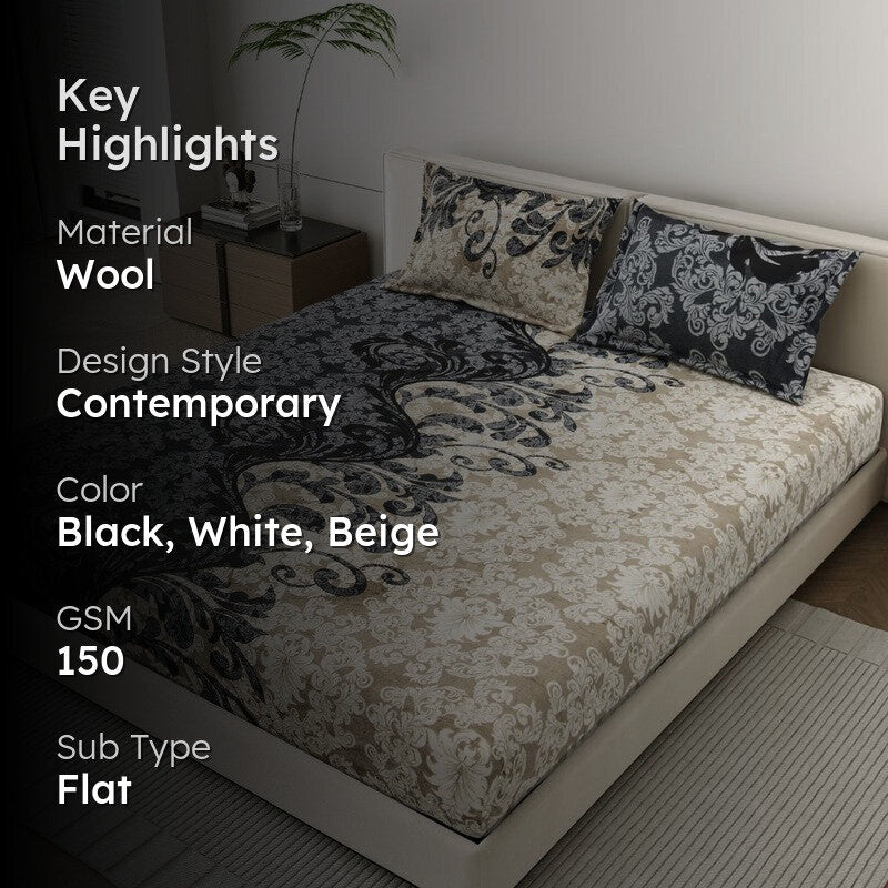 ModernWave Woolen Bedsheet - 150 GSM media 2
