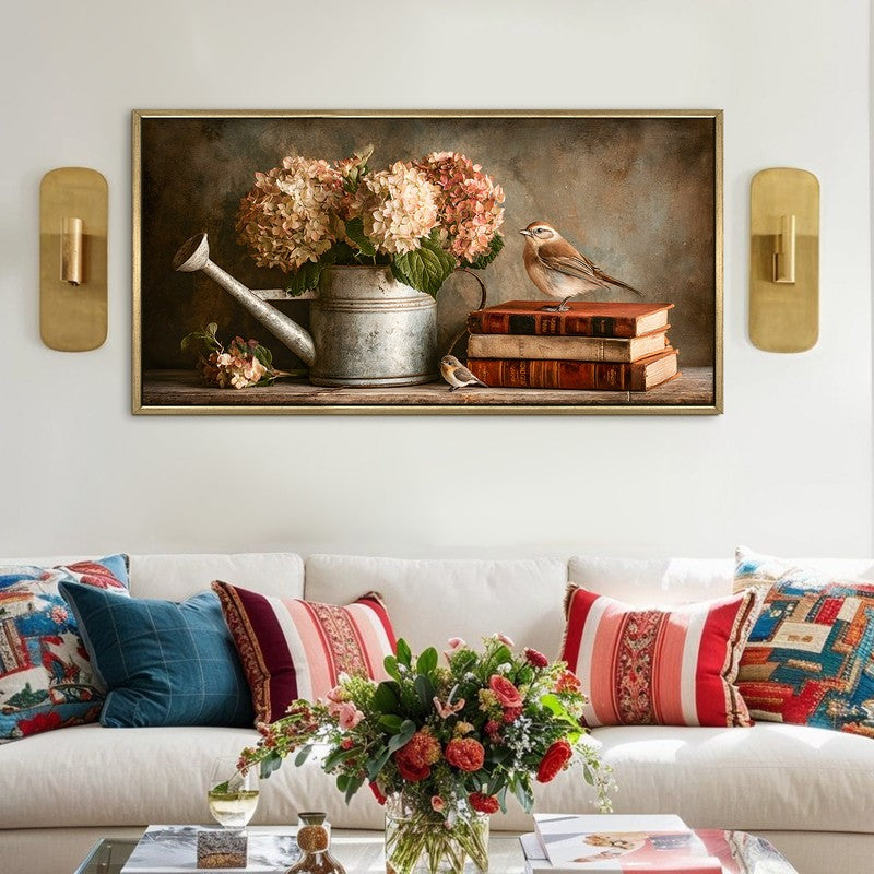Sparrows Rest Canvas Wall Painting With Frame