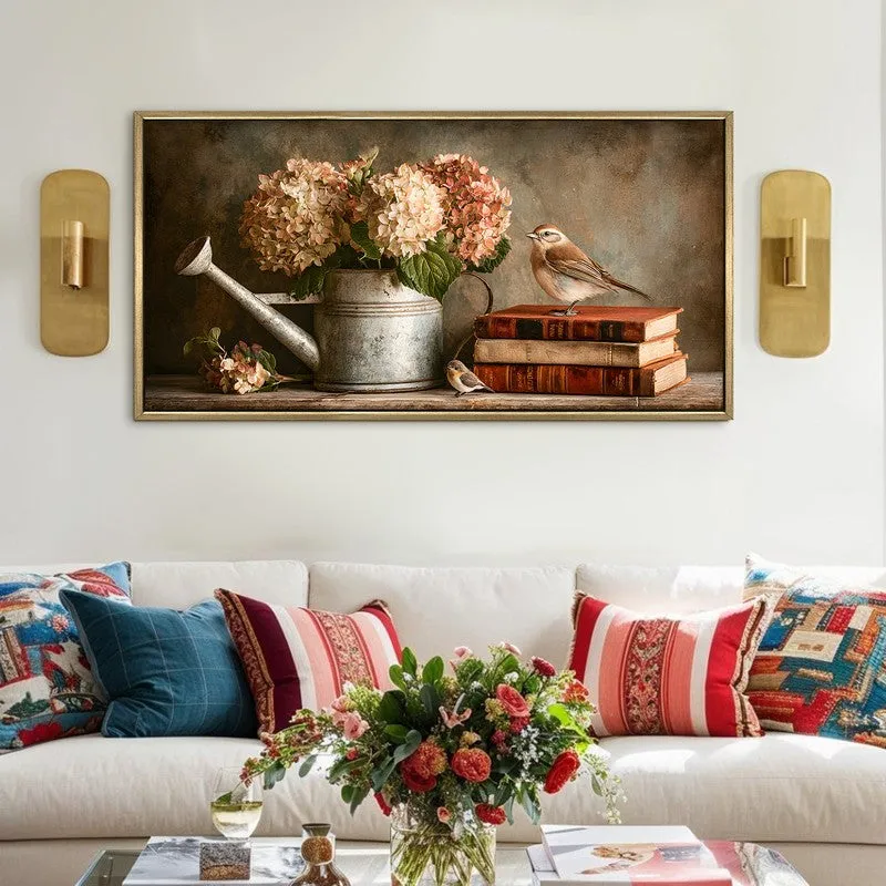 Sparrows Rest Canvas Wall Painting With Frame media 1