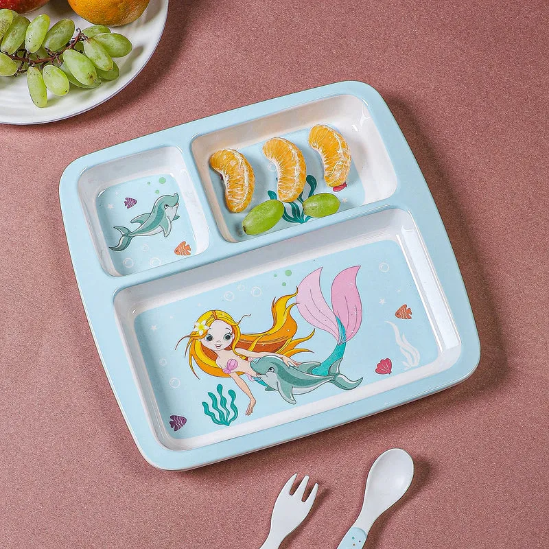 Mermaid Muse Kids Dinner Plate media 5