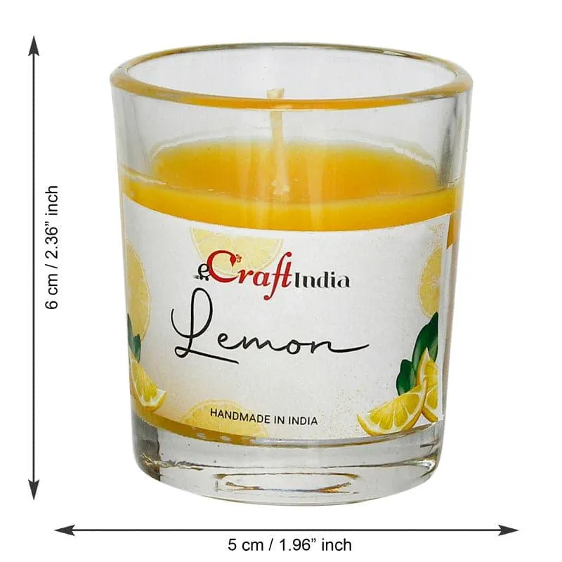 Seema Lemon Scented Candle - Set Of Five media 5