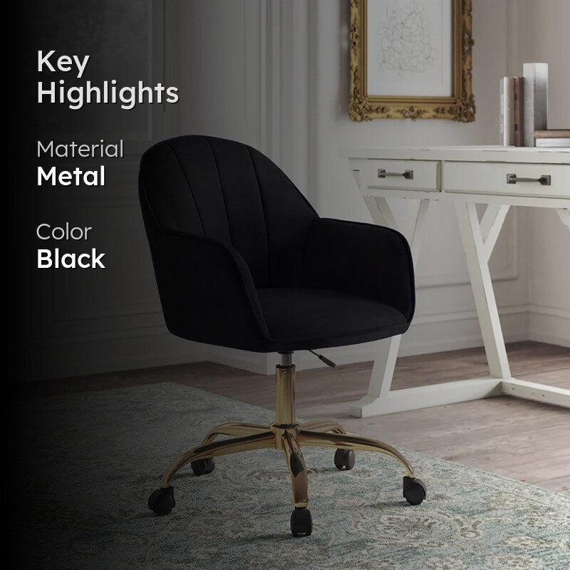 Chairon Metal Office Chair  -  Black media 2