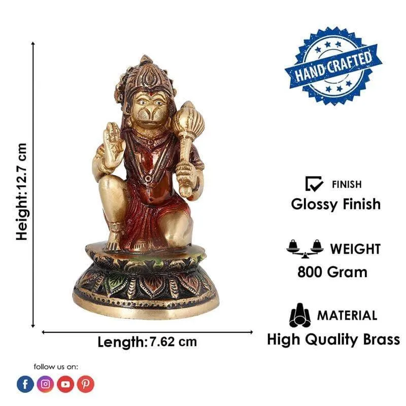 Najarangbali Hanuman Brass Idol media 4