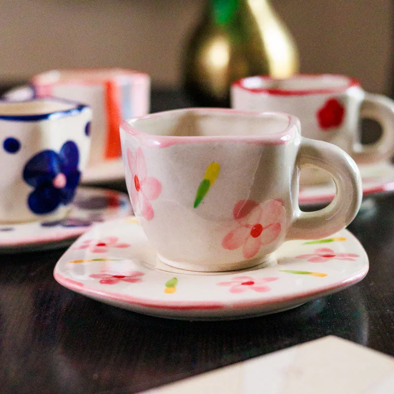Sip Of Spring Cup & Saucer (200 mL Each) - Set of Four media 6