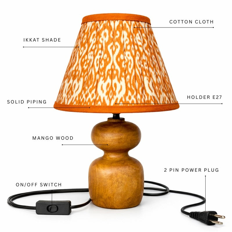 Hudson Prime Cotton Table Lamp - Orange media 5