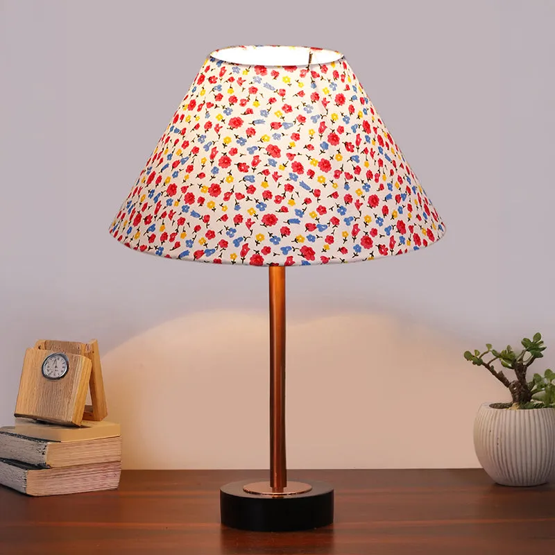 Fleura Conical Wooden Table Lamp - Multicolor media 2