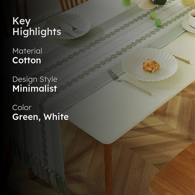 ArtGeo Cotton Table Runner - Green media 2