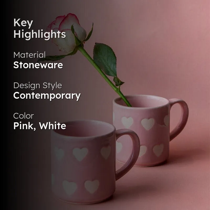 Romeo Stoneware Coffee Mug (350 mL Each) - Set of Two media 2