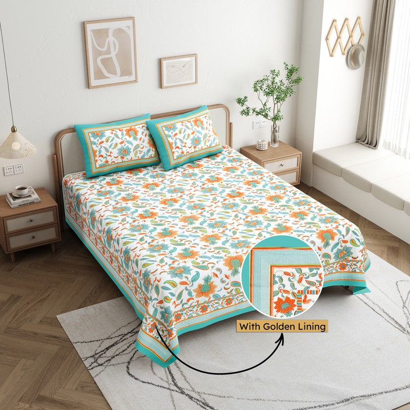 Flora Cotton Bedsheet - 180 GSM