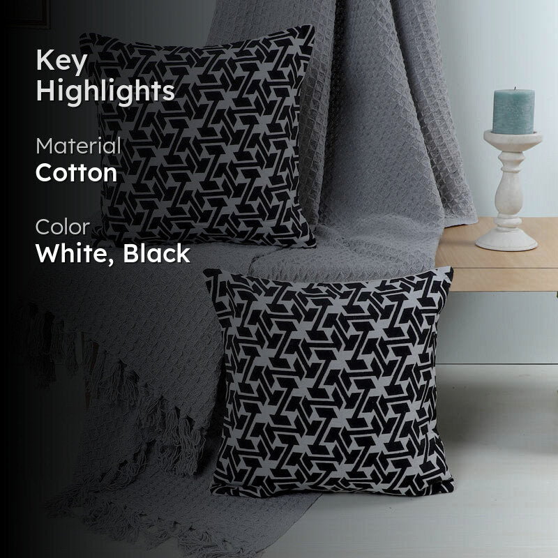 Krios Cotton Throw & Cushion - Three Piece Set media 2