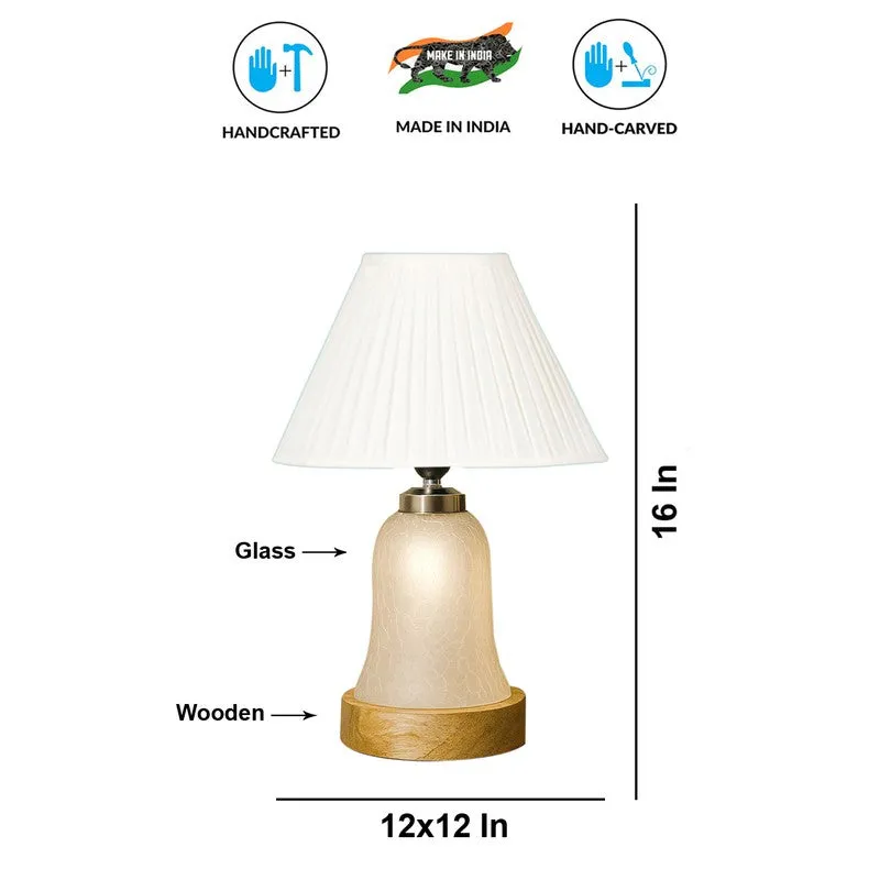 Zoravelle Pleatra Wooden Table Lamp - White media 8
