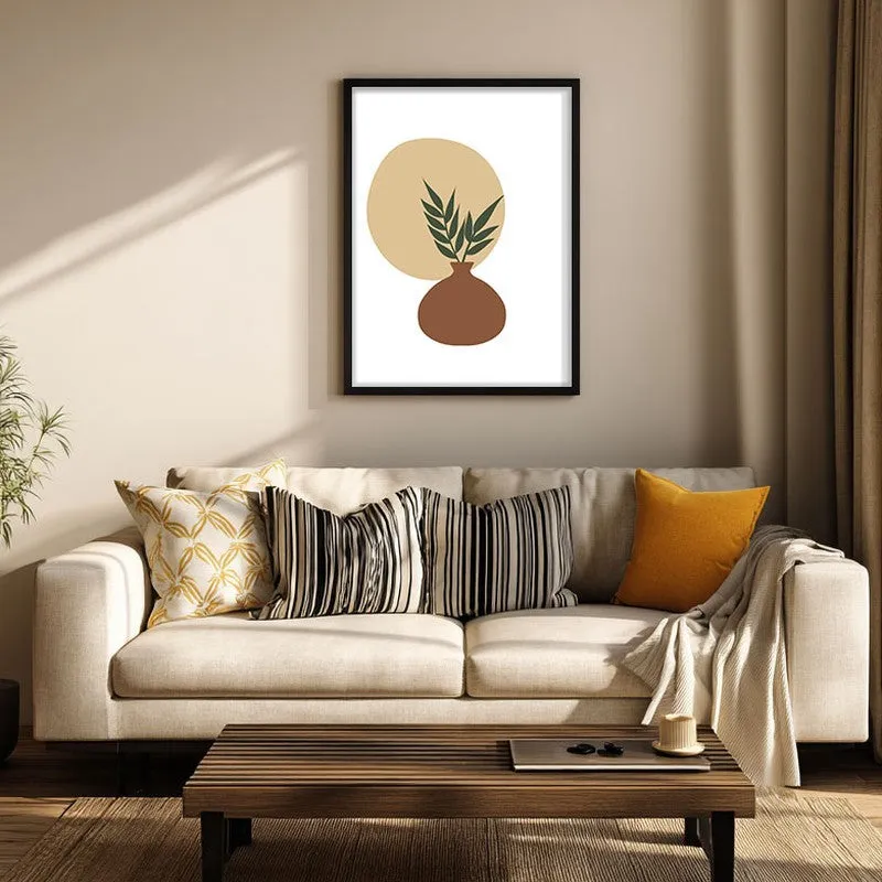 Sage Pot Canvas Wall Painting With Black Frame media 1
