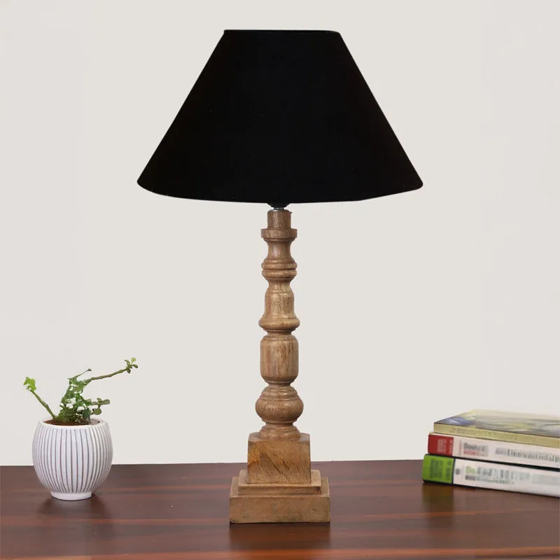 Cotin II Arbor Wooden Table Lamp - Black,Brown media 3