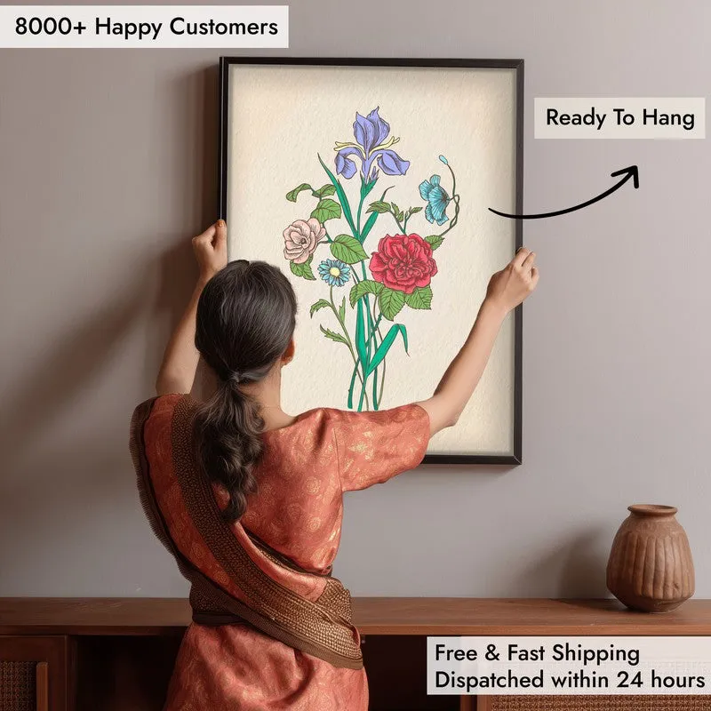 Garden Bliss Archival Paper Wall Art With Frame media 6
