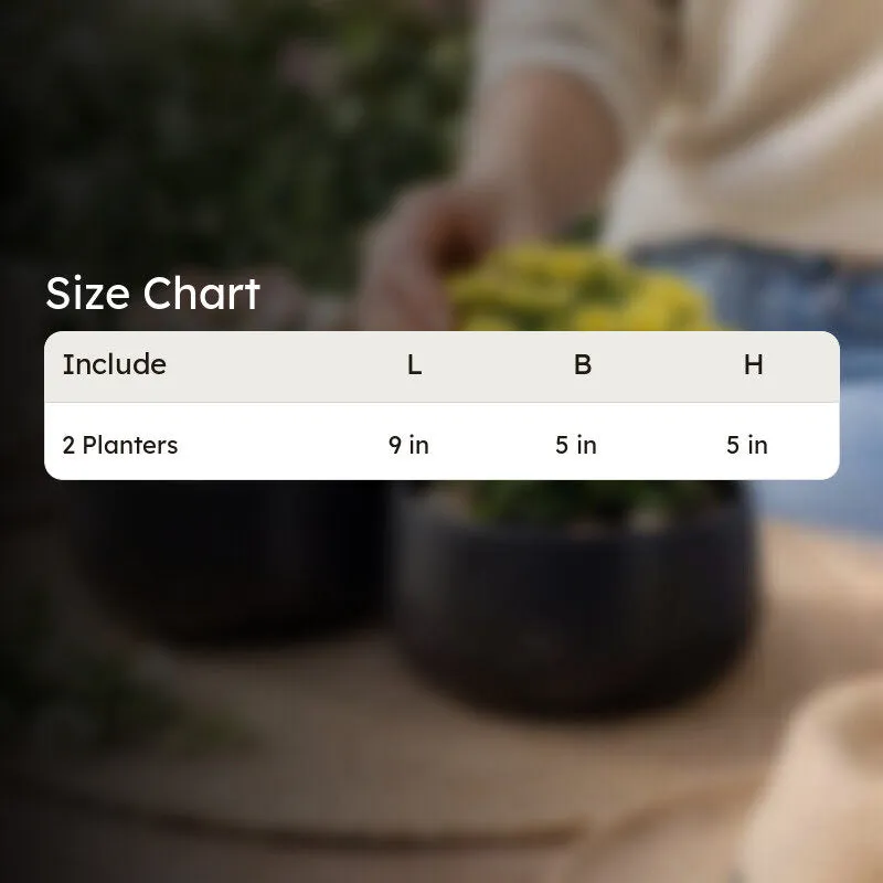 MinimalAura Pots & Planters (Black) - Set of Two media 9
