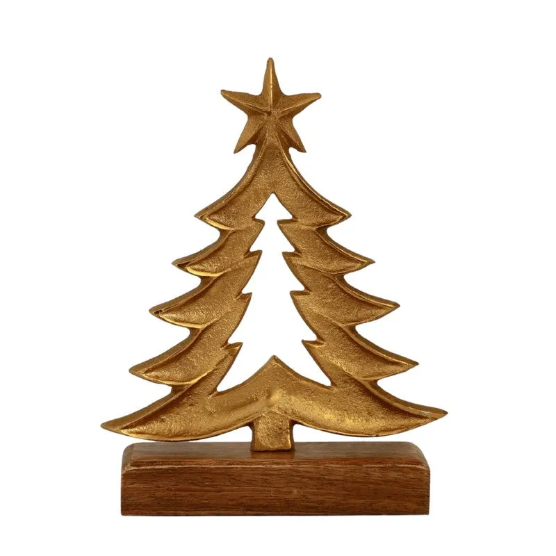 Celestial Aluminum Christmas Tree Showpiece media 3