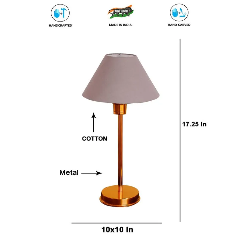 Kavira Zyra Metal Table Lamp - Grey media 8