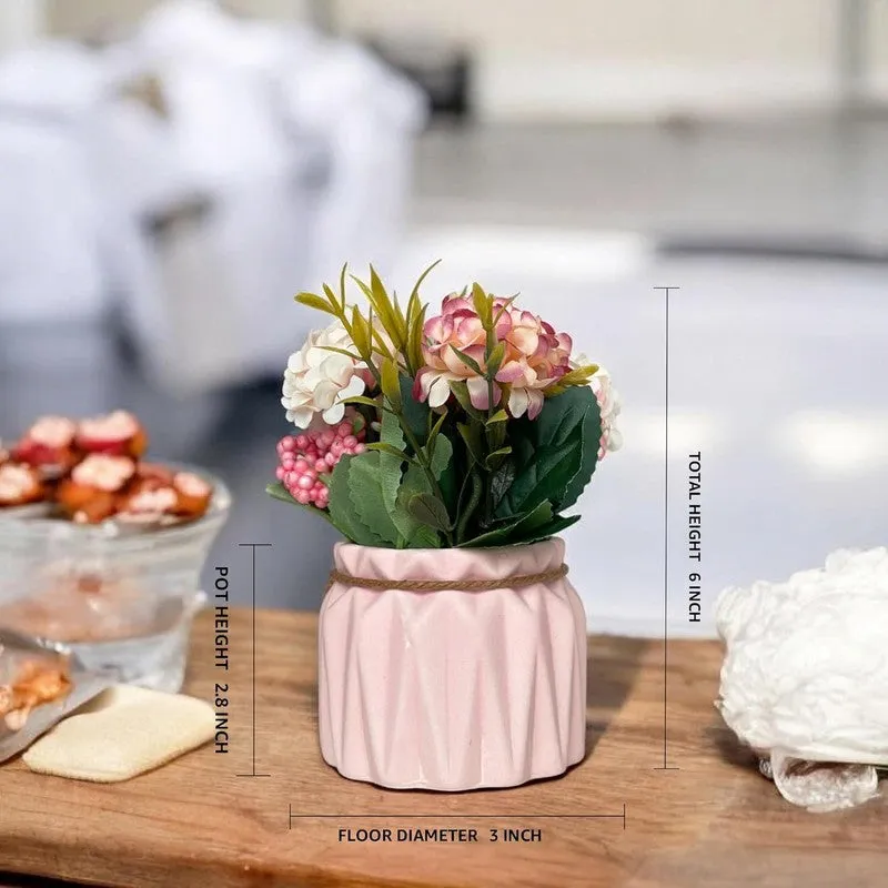 Faux Siya Artificial Flower With Pot media 7