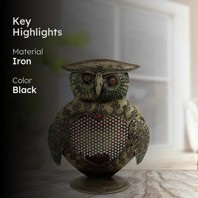 Noir Owlette Tea Light Holder media 2