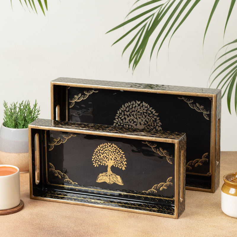 Vriksha Serving Tray - Set Of Two media 3