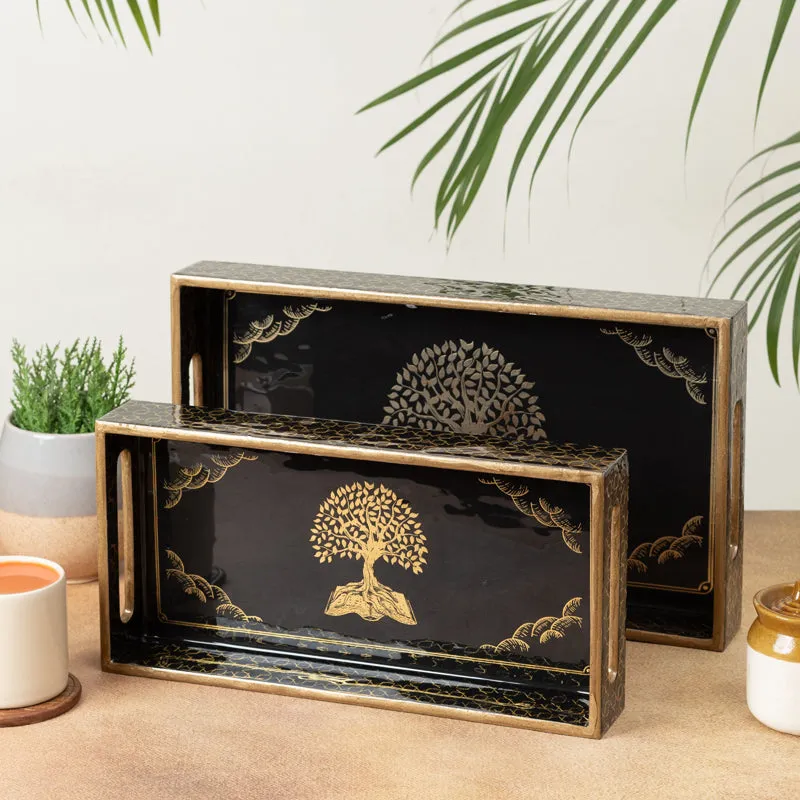 Vriksha Serving Tray - Set Of Two media 3