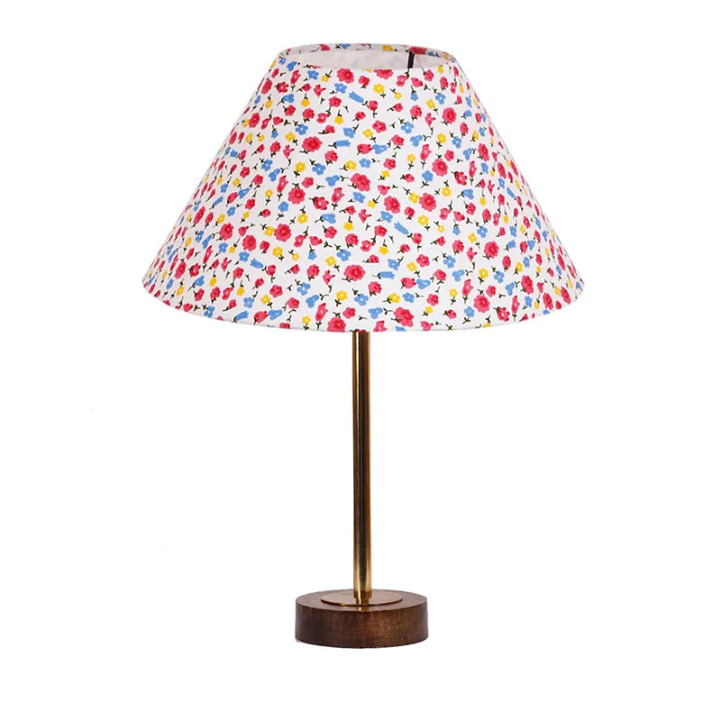 Fleura Rodin Cone Wooden Table Lamp - Multicolor media 4
