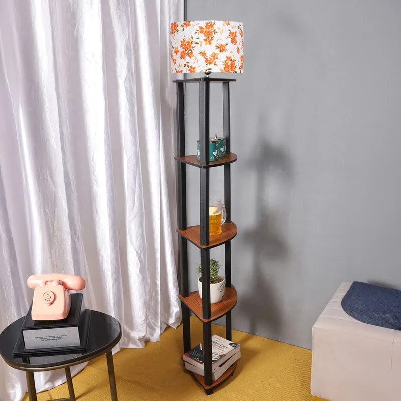 Cylindra Shimmer Floor Lamp I (Floral) media 3