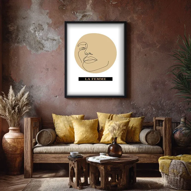 Ethereal Woman Canvas Wall Painting With Black Frame media 7