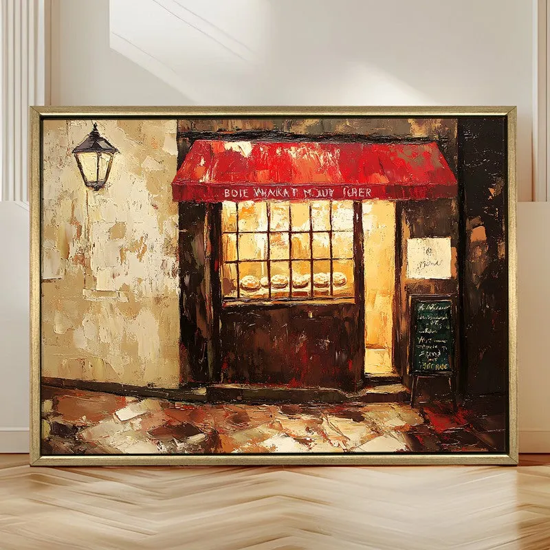 Golden Corner Canvas Wall Painting With Frame media 4