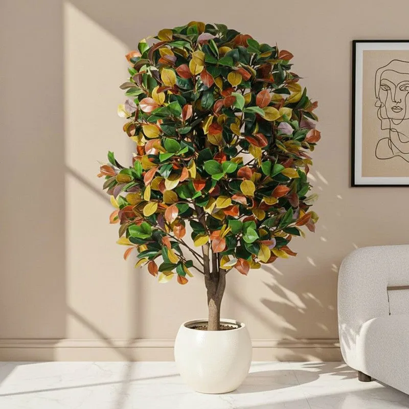Faux Lush Southern Magnolia Plant - 4 Feet media 1