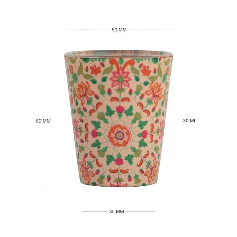 Mughal Blooms Shot Glass (30 ml) - Set Of Four media 3