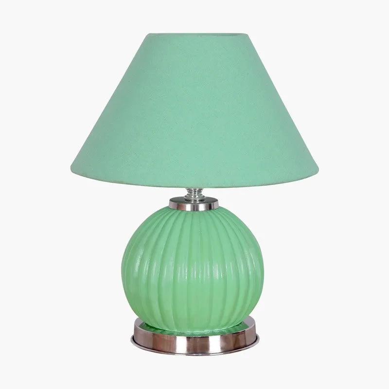 Glacera Glow Glass Table Lamp - Green media 3