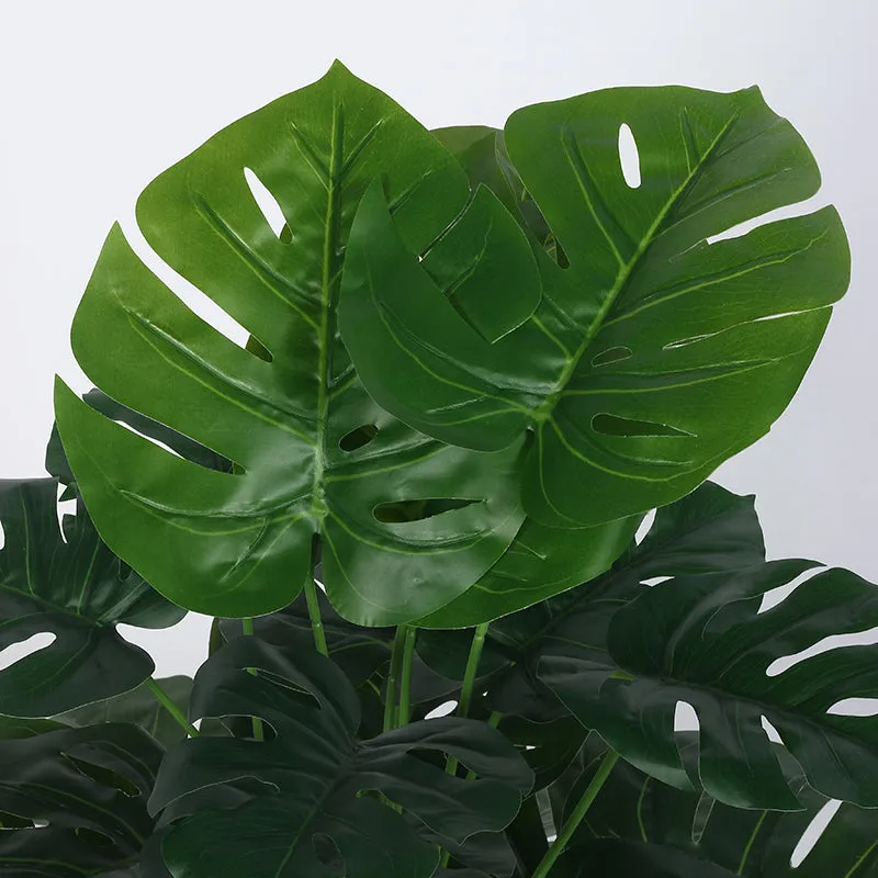 Leaf Vale Artificial Monstera With Black Plastic Pot - 2.6 Feet media 5