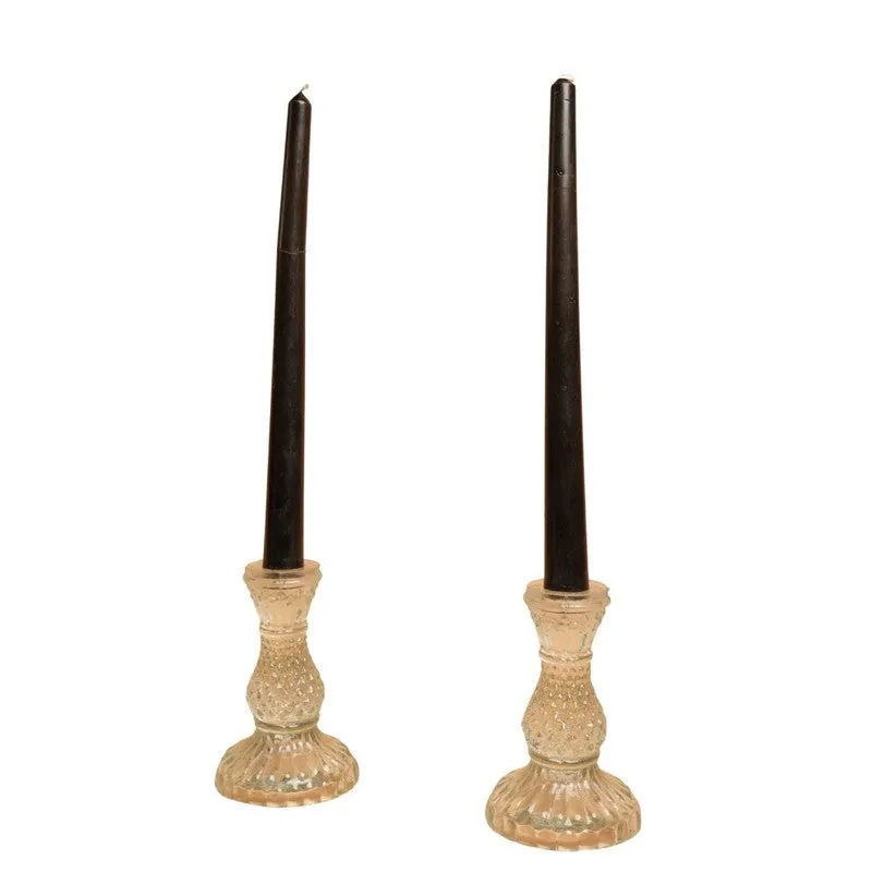 Velvet Petal Candles (Black) - Set Of Two media 3