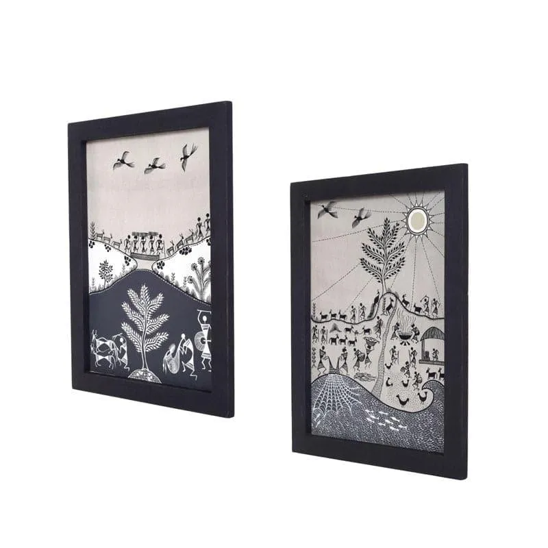 Parasa Prana Canvas Wall Art - Set Of Two media 4