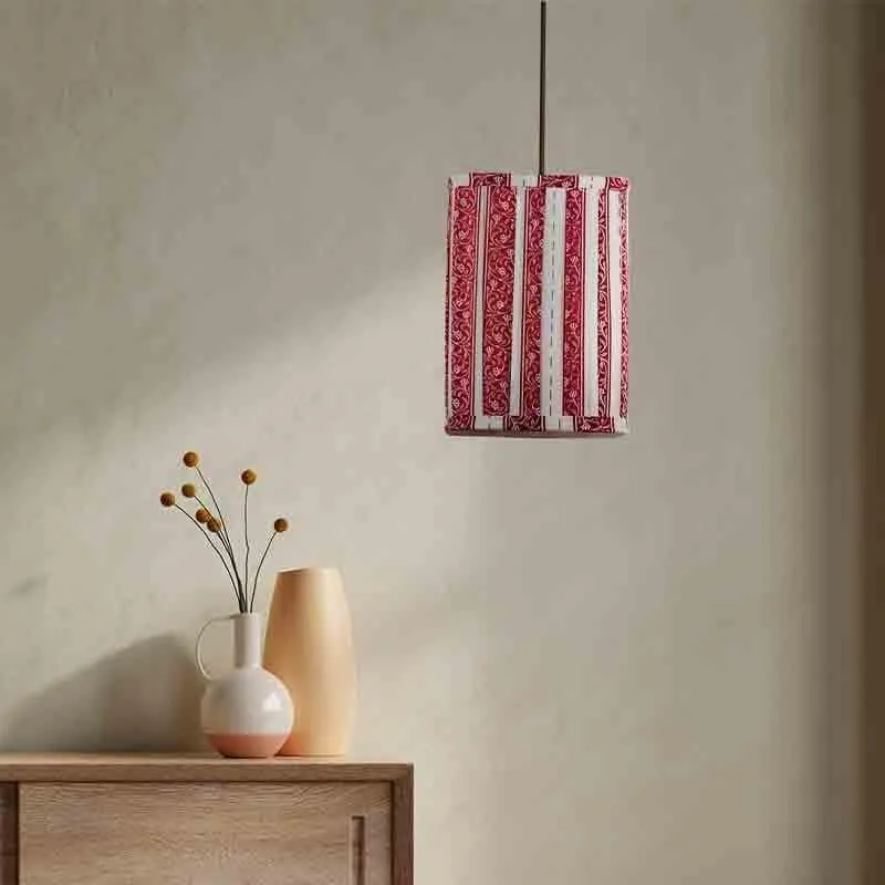Striped Candy Fabric Ceiling Lamp media 3