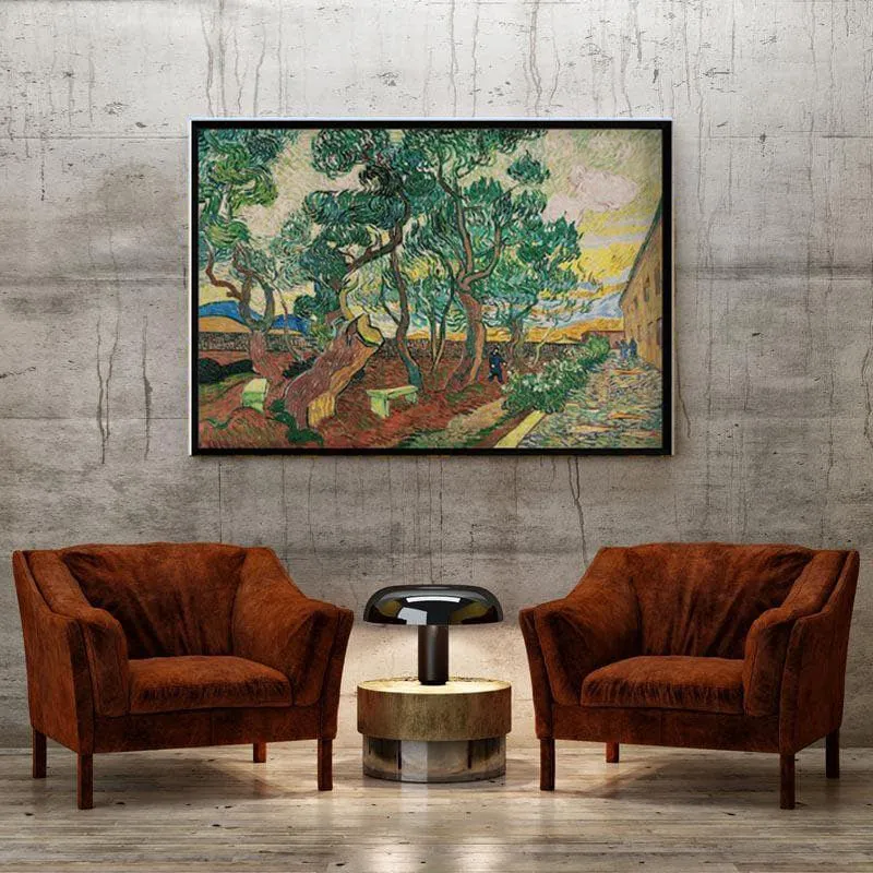 The Garden Of Saint Paul Hospital By Vincent Van Gogh - Black Frame media 4