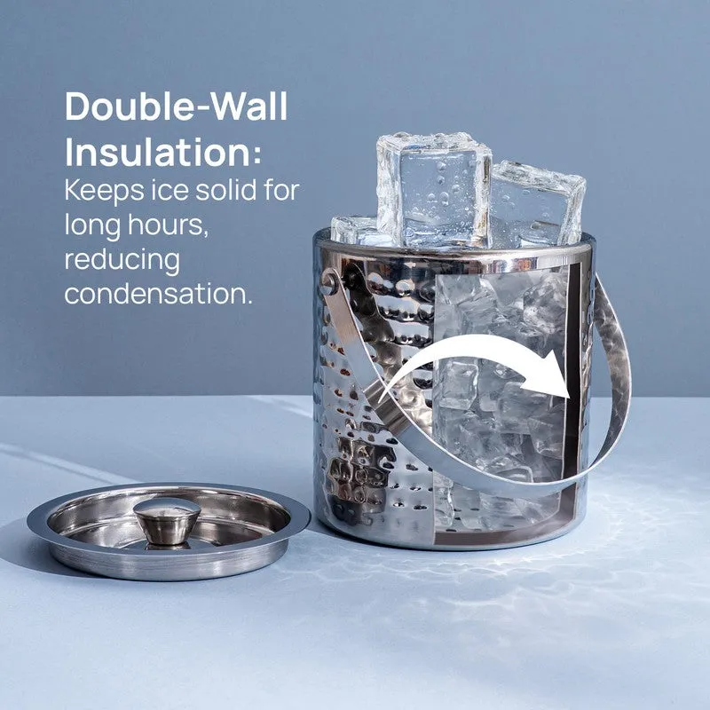 Duoble Walled Stainless Stell Ice Bucket - 1500 mL media 3